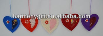 Factory wholesale Wise Owl - Item 6702 thick non woven fabric hearts with patch, with rope – Harmony