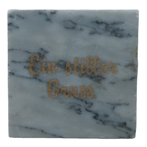 marble coaster natural stone square shape coaster with custom engraved with foot pats