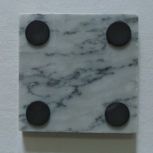 marble coaster natural stone square shape coaster with custom engraved with foot pats