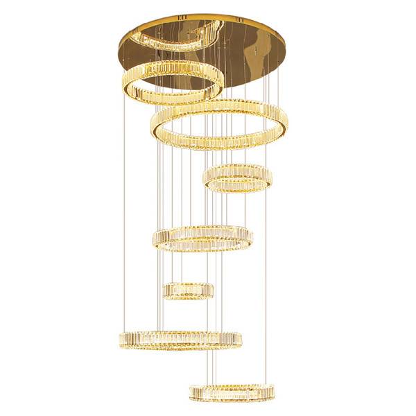 Ordinary Discount Custom Chandelier Modern - High Ceiling Stair Pendant light – Haus Lighting