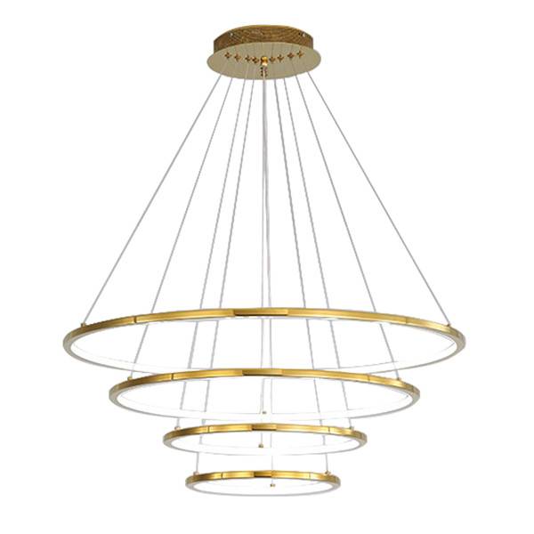 Personlized Products Hotel Style Ceiling Lamp - Modern Ring Pendant Light HL60L04-4 – Haus Lighting