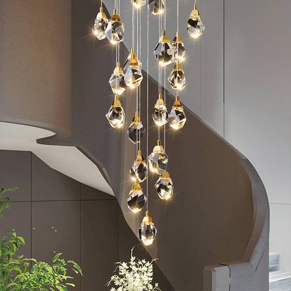 China Whole Fancy Indoor Modern, Hanging Crystal Chandelier In Stairwell