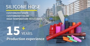 Red Flexible Pipe High Temperature Resistant Silicon Rubber Tubing