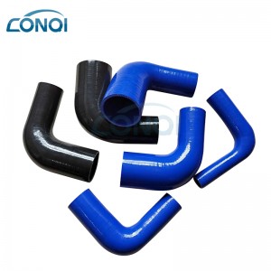 Factory Wholesale Customized No Smell Ageing Resistance 45 Degree Reducer Silicone Hose Car Reinforced Silicone Hose Pipe