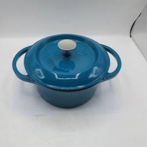 Non Stick Enamel Coating Good Sealing Lightweight for All Heat Source Pot’s Body Cast Iron Soup Pot 2.5 L
