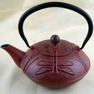 Cast Iron Teapot with Stainless Steel Filter for Black Tea as Gift