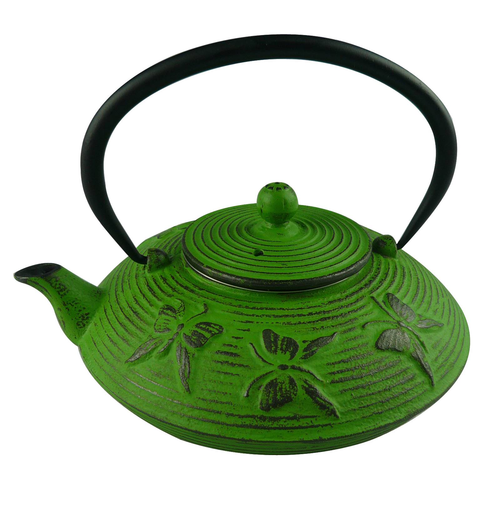 Hot Sale Enamel Cast Iron Coated Teapot Kettle With Stain Steel Infuser Teapot