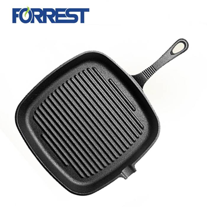 Pre-Seasoned Cast Iron square Grill Griddle Pan Featured Image