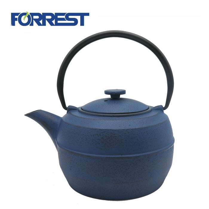 Chinese cast iron teapots 0.95L Enamel Blue cast iron teapot Featured Image