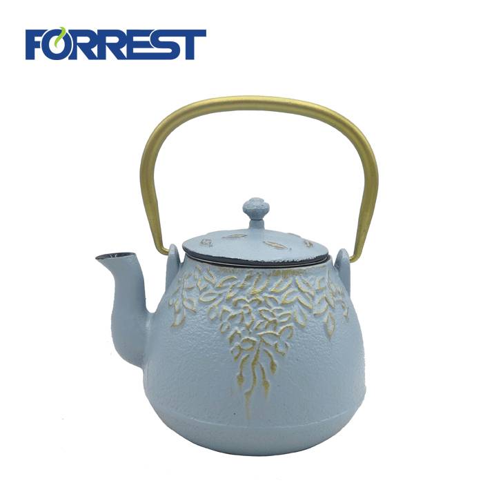 Factory Cheap Hot Cast Iron Pots And Pans Set - Cast Iron Tea Kettle with Infuser  teapot cast iron – Forrest