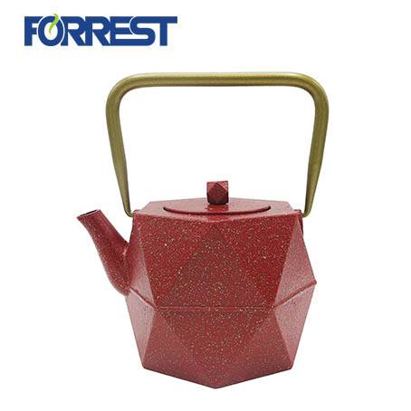 0.9L wholesale  enamel antique chinese cast iron teapotteapot with heater