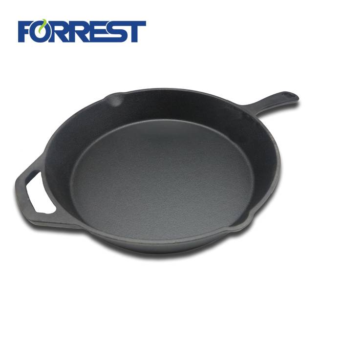 Factory For Black Teapot With Handle - Pre seasoned 12 inch cast iron skillet pan/FDA&LFGB approved – Forrest