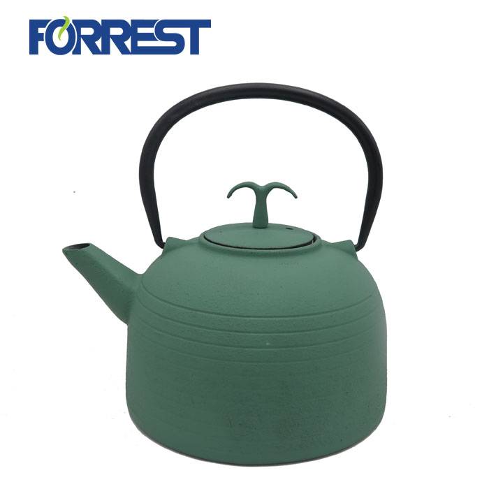 1.1-Qt Green Enamel Brewing Teapot Sturdy Durable Tea Pot from Ukraine 