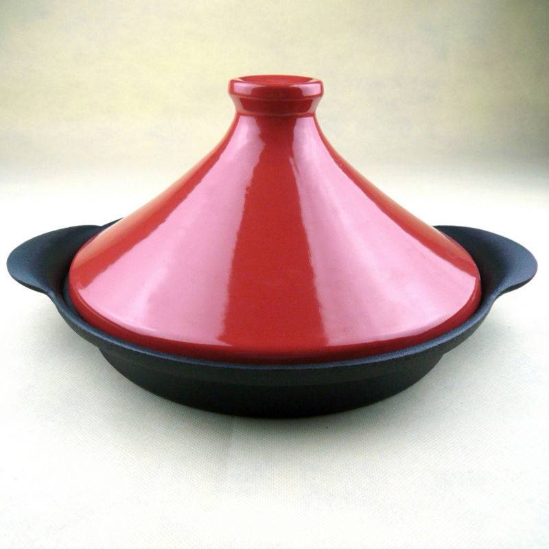 Cast iron cookware  enamel tagine with lid