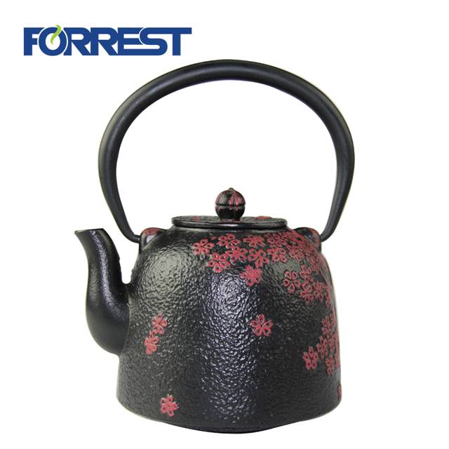 Free sample for Enamel Coated Cast Iron Cookware - Kettle Set Enamel Cast iron teapot with cup – Forrest