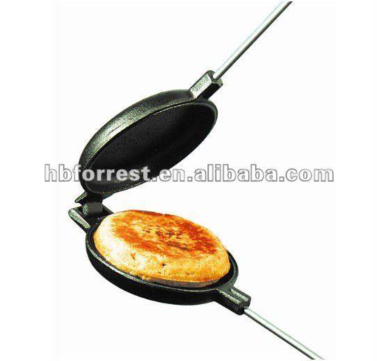 OEM China Cast Iron Cookware Fire Pot - round pie iron or jaffle iron – Forrest