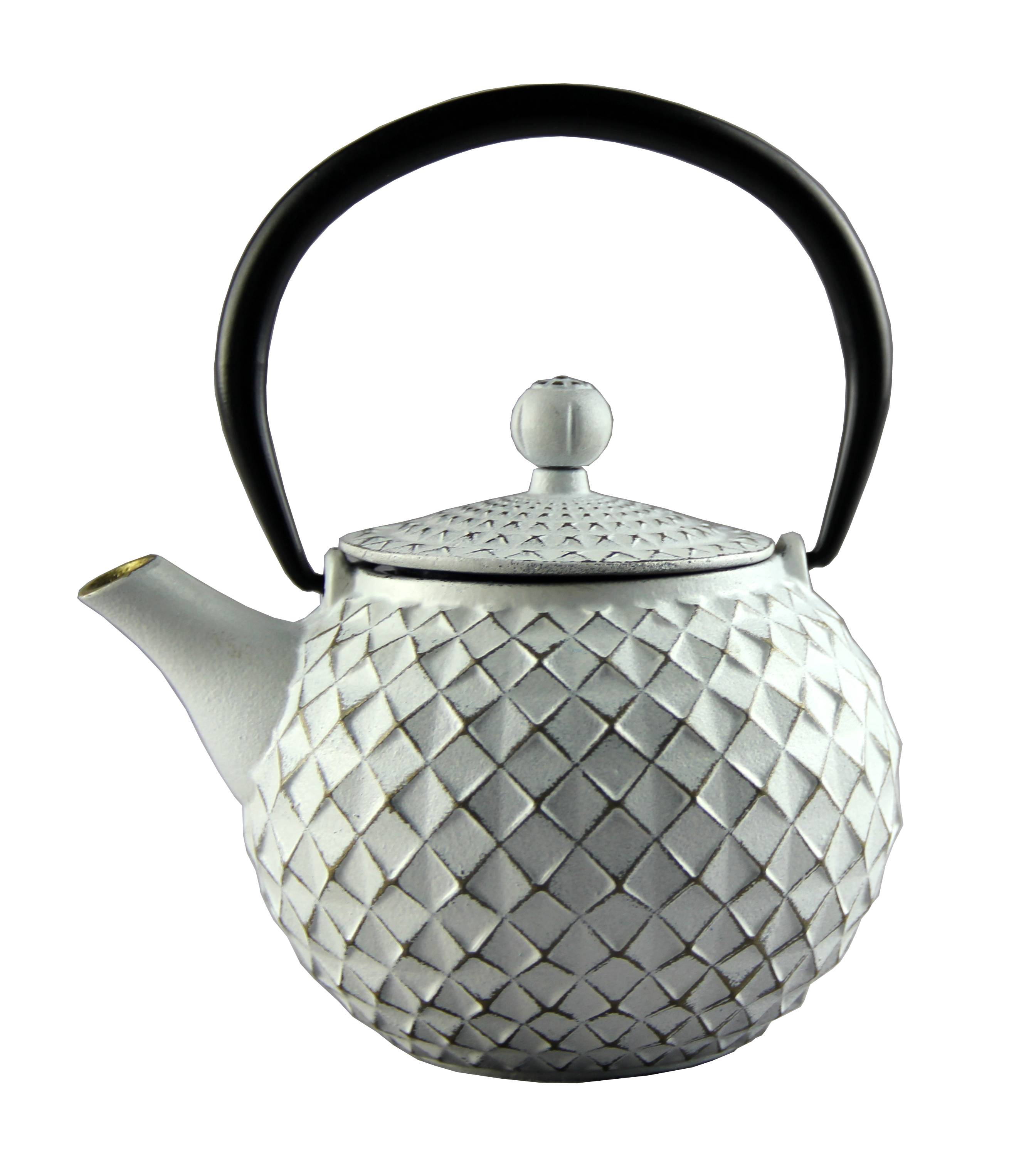 Diamond type cast iron enamel teapot