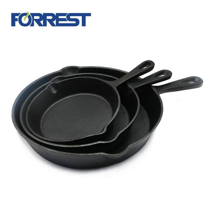 Chinese Professional Sanding Cast Iron Skillet - preseasoned cast iron cookware frying pan FDA approved – Forrest
