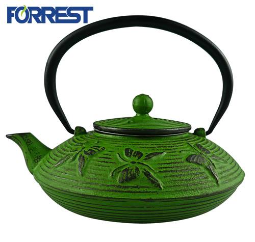 Hot Sale Enamel Cast Iron Coated Teapot Kettle With Stain Steel Infuser Teapot Featured Image