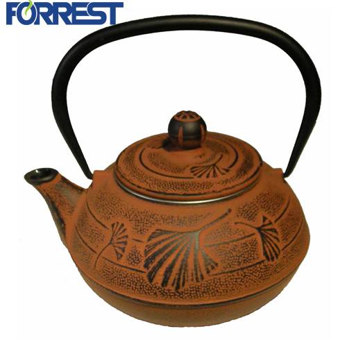 Cast iron teapot set with cups and trivet 0.9L