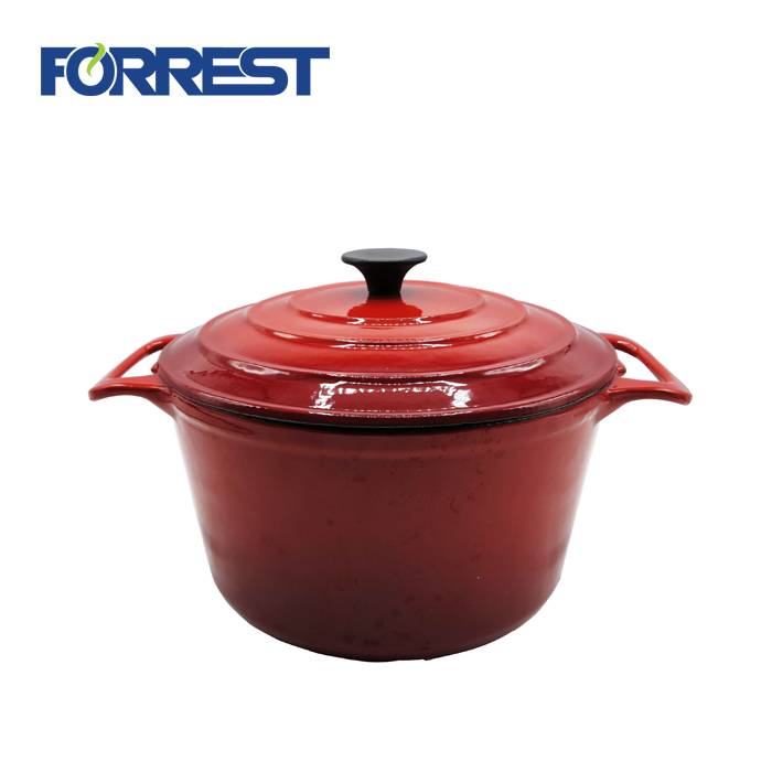 Hot sale Factory Cast Iron Grill Plates - Disa mould Cast iron enamel cookware set casserole Red & blue  &orange color FDA,LFGB,Eurofins Approved – Forrest