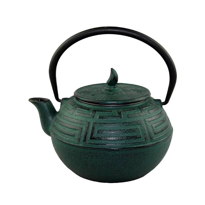 1.2L 1.75kg best wholesale Eurofins  approved customized color enamel  tetsubin cast iron kettle  teapot antiqu style