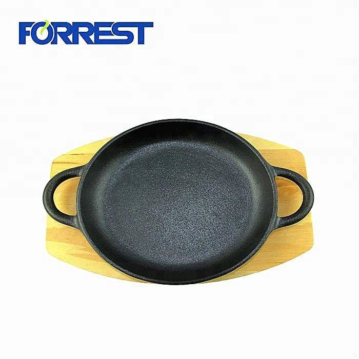 Hot Sale for 24 Inch Cast Iron Skillet - Hot Sale Cast Iron Double side frying plate Non-Stick Frying Pan – Forrest