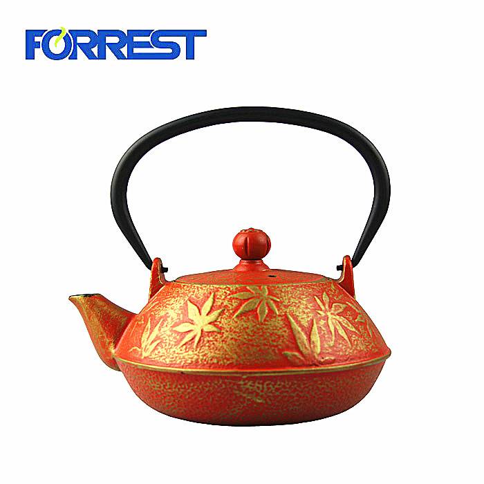 OEM manufacturer Teapot With Iron Handle - Hot Sale Unique Tea Kettle Japanese Cast Iron Teapot With Stainless Steel Insufer – Forrest