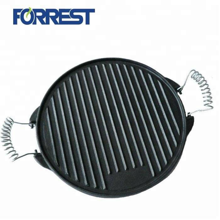 Bottom price Iron Cast Cookware - cast iron double sided grill pan – Forrest