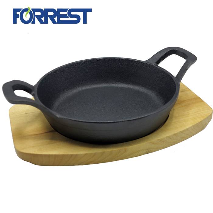 Factory wholesale Gold Cast Iron Teapot - Cast Iron Skillet Frying Fry Grill Cook Bake Griddle Oven to Table Round Pan – Forrest