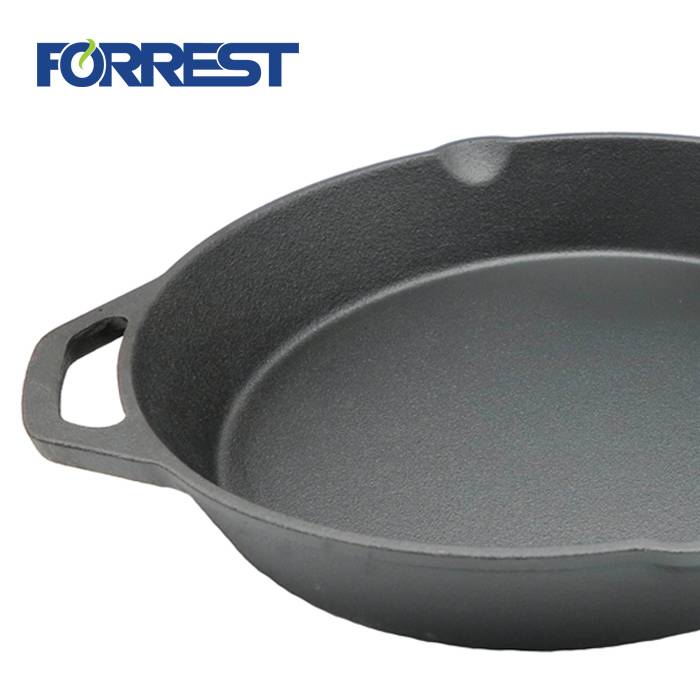 Factory Direct Sale Pre-seasoned Cast Iron Skillet Pan With FDA CA65