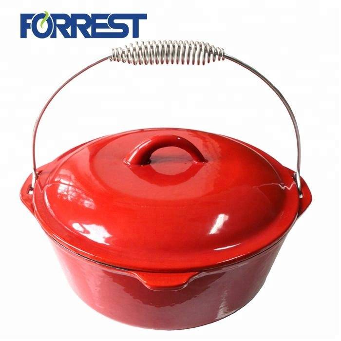 5QT enamel Cast Iron cookware dutch oven pot