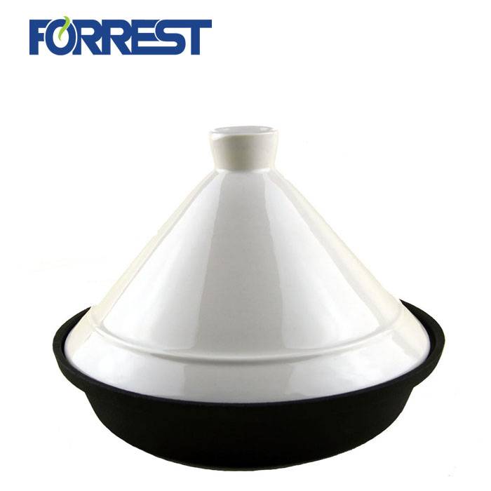 Lowest Price for Cast Iron Warmer - Hot Sale Apricort Chicken Tagine pot Cast Ion Moroccan Tagine Set For Cookware – Forrest