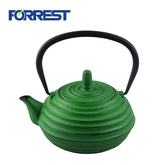 Best wholesale Eurofins approved yellow color enamel tetsubin cast iron kettle teapot with S/S Infuser Featured Image