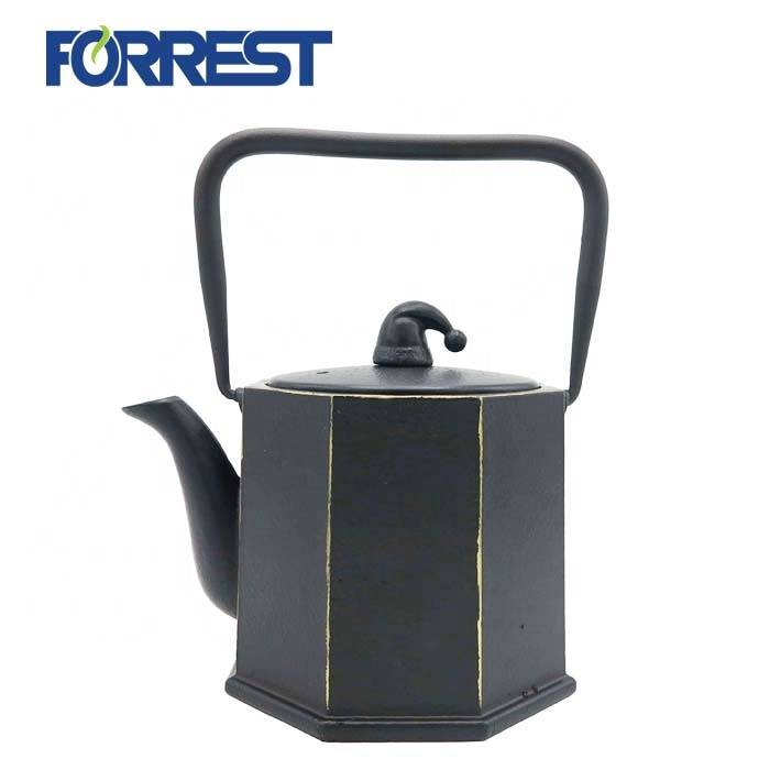 0.8L wholesale enamel  tetsubin cast iron kettle teapot antiqu style