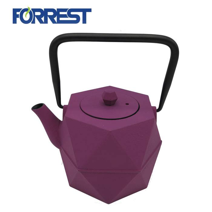 Leading Manufacturer for Cast Iron Burger Press - Cast Iron Tea Kettle Coated with Enamel iron cast teapot – Forrest