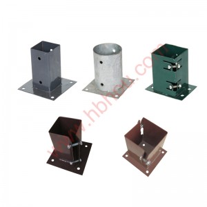 Short Lead Time for Mild Steel Bolt Down/Pole Ground Plate/Post Base for Fence Post Support