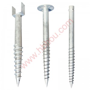 Factory source Industrial Fasteners - Ground Screw Anchor for Ground Post Stakes Hot Dipped Galvanised – Houtuo