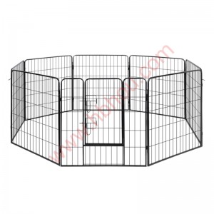 2022 Good Quality Dog Kennel - Pet Dog Playpen Puppy Pet Cage Panel Metal Fence – Houtuo