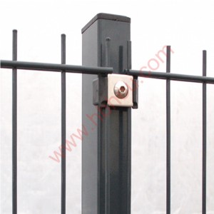 Green Powder Coated Rectangle or Square Post for fence panel