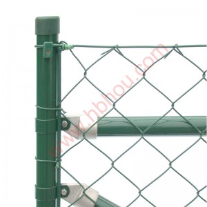 Metal Round Post Outdoor Euro Post With Clips Easy for Fence Install