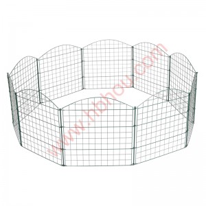 OEM/ODM Manufacturer Arch Top Garden Border Fencing Metal Garden Border Fence Decorative Double Loop Wire Fence Used as Garden Protection