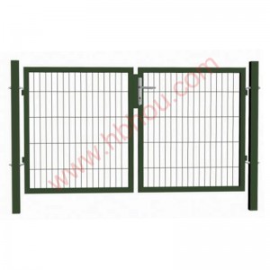 Metal Double Garden Gate Decorative Fence Gates Rust-proof