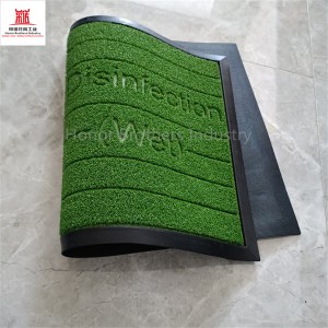 Dry and wet separation antibacterial disinfection rubber doormat HD802