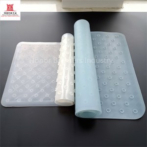 Light blue checkered bathroom antiskid mat