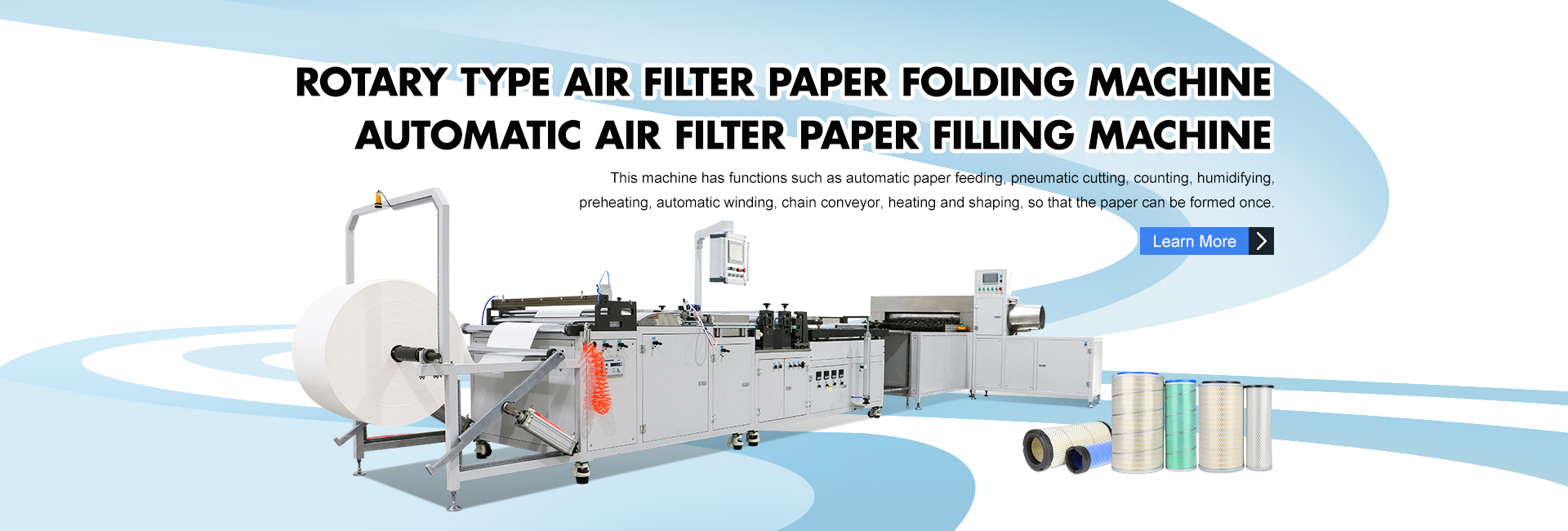 Rotary Type Air Filter Paper Folding Machine