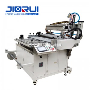 Automatic mesh cutting, rolling and welding machine