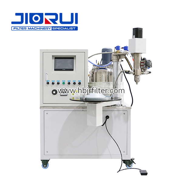 End cover glue injection machine