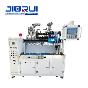PU glue injection machine with two stations