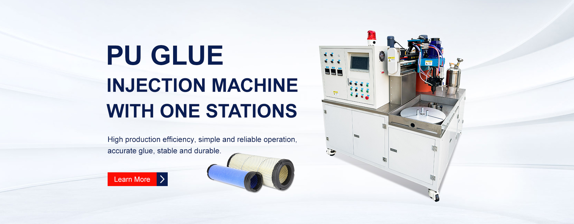PU glue injection machine with one stations
